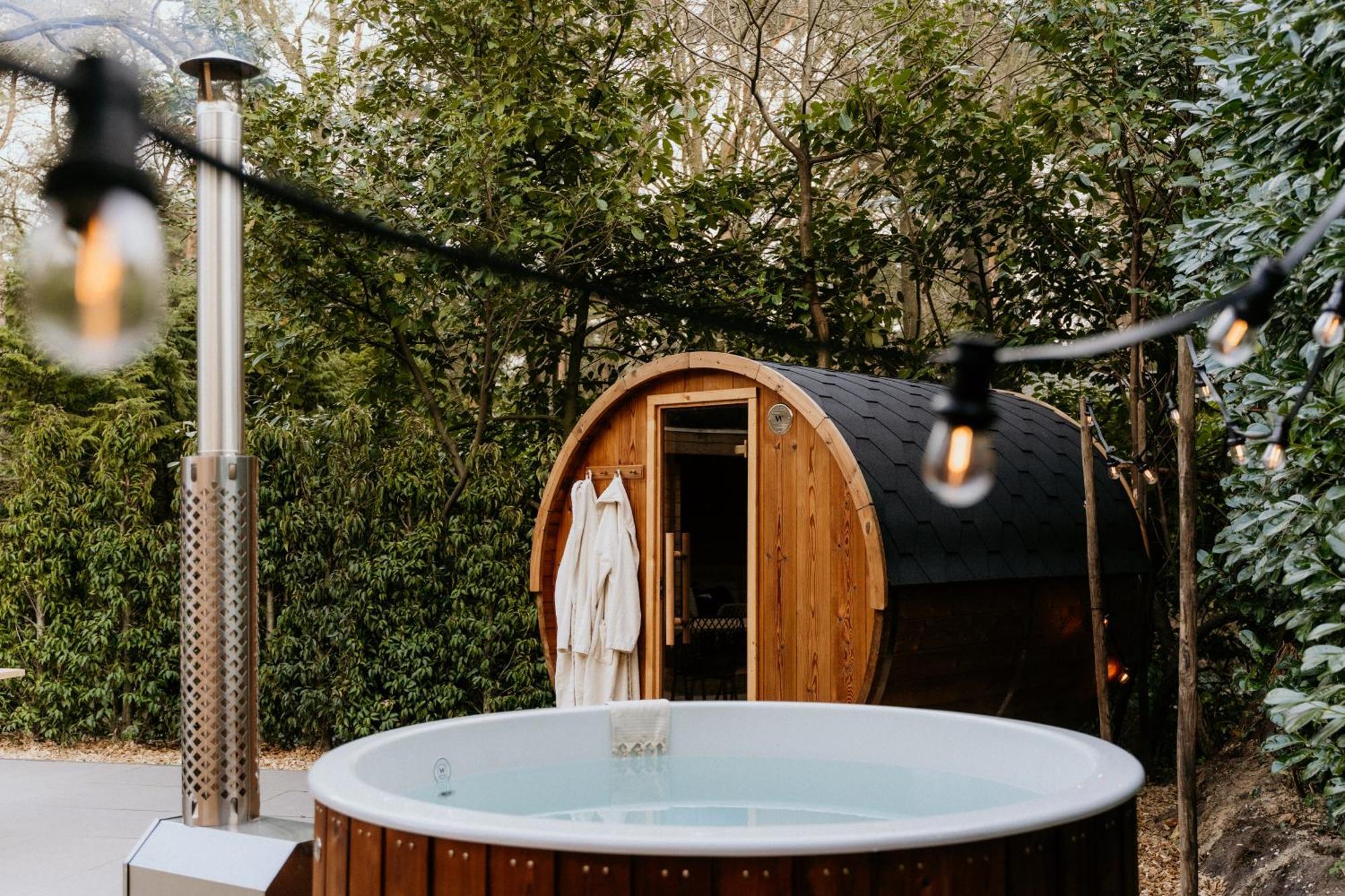 Romantisch Wellness Boshuisje Met Sauna & Hottub Meijel Luaran gambar